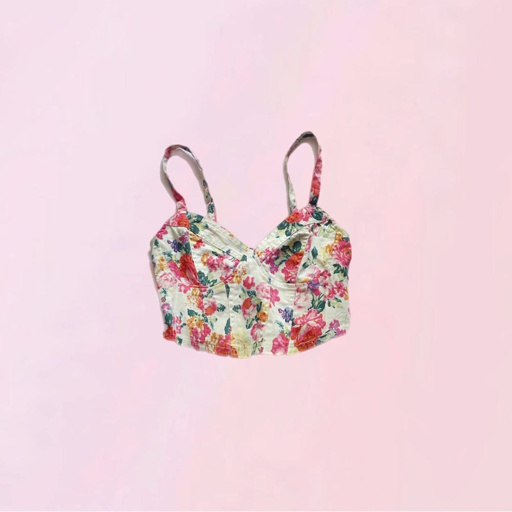 xxi forever 21 ⋆ floral crop top